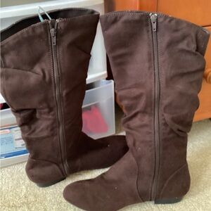 Brown Mid-calf Women's Boots